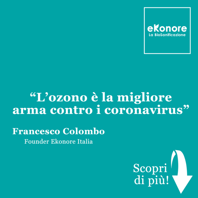 l'ozono la più potente arma contro i coronavirus